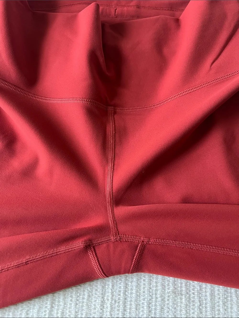 Lululemon athletica Crimson Red Legging Sleeve with Reflective Logo